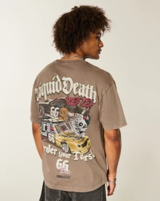 T-shirt graphique Boxy NASCAR Liquid Death T-shirt graphique Boxy NASCAR Liquid Death