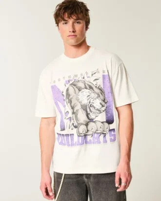T-shirt graphique Boxy Northwestern University Wildcats T-shirt graphique Boxy Northwestern University Wildcats