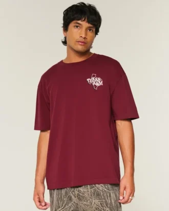 T-shirt graphique Boxy Texas A&M University Aggies