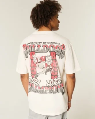 T-shirt graphique Boxy University of Georgia Bulldogs