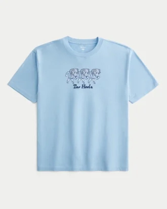 T-shirt graphique Boxy University of North Carolina at Chapel Hill Tar Heels