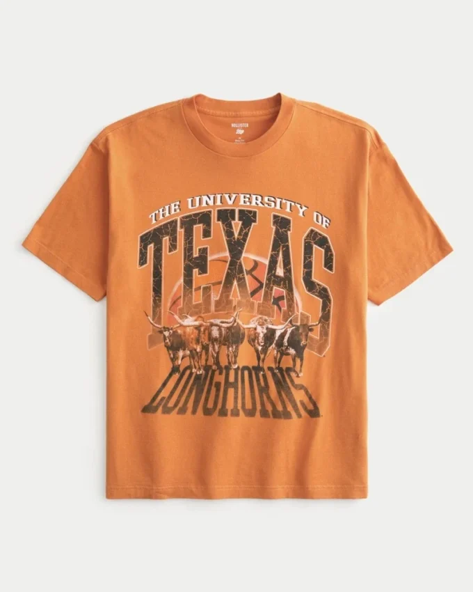 T-shirt graphique Boxy University of Texas Longhorns T-shirt graphique Boxy University of Texas Longhorns