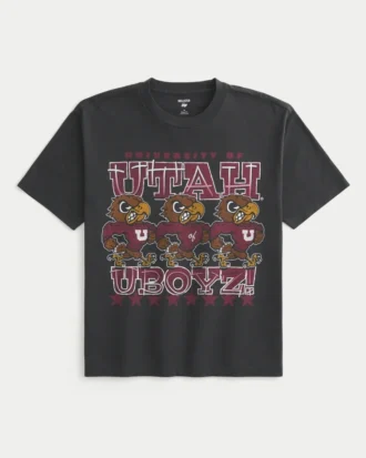 T-shirt graphique Boxy University of Utah Utes