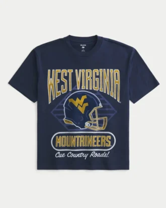 T-shirt graphique Boxy West Virginia University Mountaineers