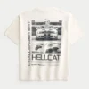 T-shirt graphique Dodge Challenger SRT Hellcat épais et carré T-shirt graphique Dodge Challenger SRT Hellcat épais et carré