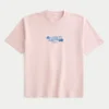 T-shirt graphique Hawaii épais et ample T-shirt graphique Hawaii épais et ample