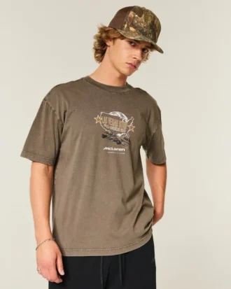 T-shirt graphique McLaren en coton ample