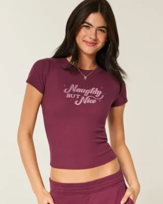 T-shirt graphique Naughty But Nice pour bébé