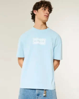 T-shirt graphique Oasis épais et carré