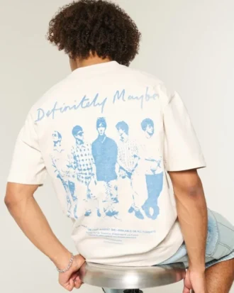 T-shirt graphique Oasis épais et carré
