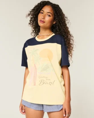 T-shirt graphique oversize Brésil
