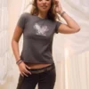 T-shirt graphique papillon facile à porter T-shirt graphique papillon facile à porter