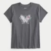 T-shirt graphique papillon facile à porter T-shirt graphique papillon facile à porter