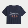 T-shirt graphique Syracuse University à encolure en V facile à porter