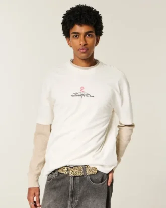 T-shirt graphique Toyota Supra épais et carré