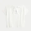 T-shirt à motif cœur et nœud dans le dos