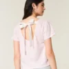 T-shirt à motif floral et nœud facile à nouer
