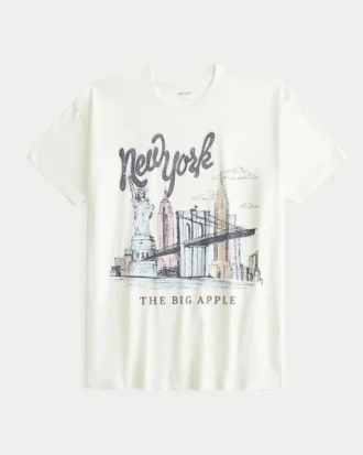 T-shirt oversize avec imprimé New York