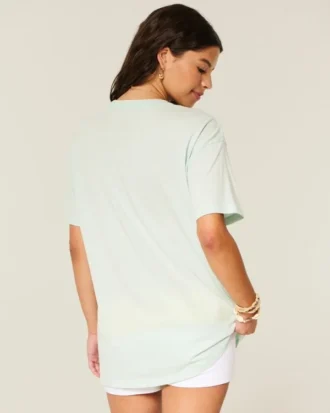 T-shirt oversize à motif poisson