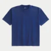 T-shirt épais à col rond et coupe carrée T-shirt épais à col rond et coupe carrée