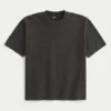 T-shirt épais à col rond et coupe carrée T-shirt épais à col rond et coupe carrée