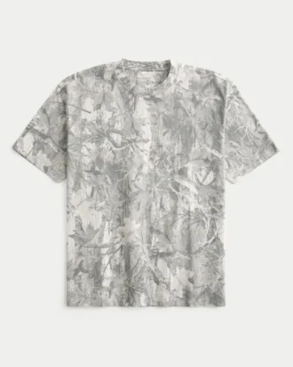 T-shirt épais à col rond et motif camouflage T-shirt épais à col rond et motif camouflage