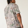 T-shirt épais à col rond et motif camouflage