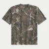 T-shirt épais à col rond et motif camouflage T-shirt épais à col rond et motif camouflage