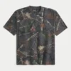 T-shirt épais à col rond et motif camouflage T-shirt épais à col rond et motif camouflage