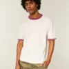 T-shirt épais en coton à col rond T-shirt épais en coton à col rond