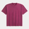 T-shirt épais en coton à col rond T-shirt épais en coton à col rond