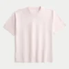 T-shirt épais en coton à col rond T-shirt épais en coton à col rond