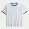 T-shirt épais en coton à col rond