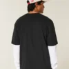 T-shirt épais en coton à col rond