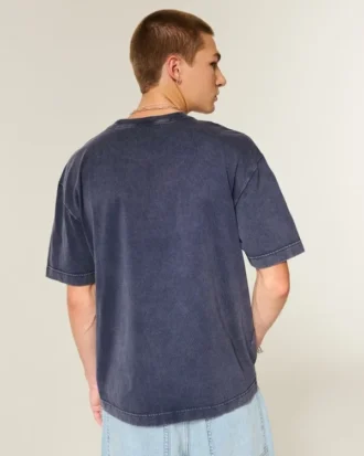 T-shirt épais en coton à col rond