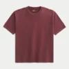 T-shirt épais en coton à col rond T-shirt épais en coton à col rond
