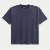 T-shirt épais en coton à col rond T-shirt épais en coton à col rond