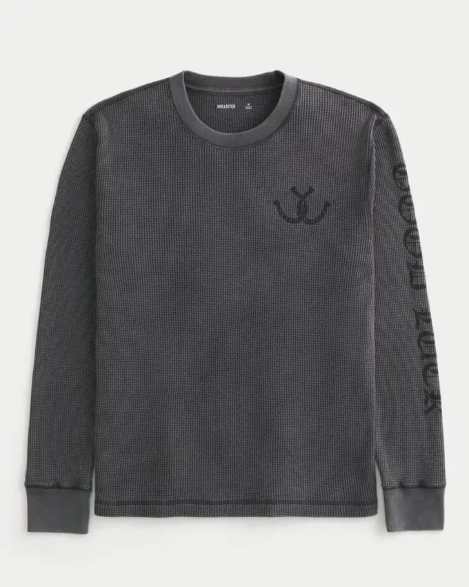 T-shirt thermique à motif Good Luck T-shirt thermique à motif Good Luck