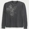 T-shirt thermique à motif tête de mort T-shirt thermique à motif tête de mort
