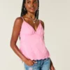 Top babydoll brodé scintillant Top babydoll brodé scintillant