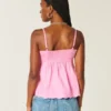 Top babydoll brodé scintillant Top babydoll brodé scintillant