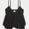 Top babydoll clouté facile à porter Top babydoll clouté facile à porter