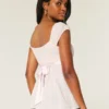 Top babydoll facile à nouer en satin Top babydoll facile à nouer en satin