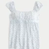 Top babydoll facile à nouer en satin Top babydoll facile à nouer en satin