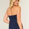 Top babydoll sans bretelles cintré Top babydoll sans bretelles cintré