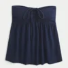 Top babydoll sans bretelles cintré Top babydoll sans bretelles cintré
