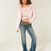 Veste bomber matelassée avec bordure en fausse fourrure Veste bomber matelassée avec bordure en fausse fourrure