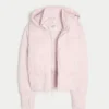 Veste bomber matelassée avec bordure en fausse fourrure Veste bomber matelassée avec bordure en fausse fourrure