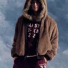 Veste à capuche en fausse fourrure Veste à capuche en fausse fourrure