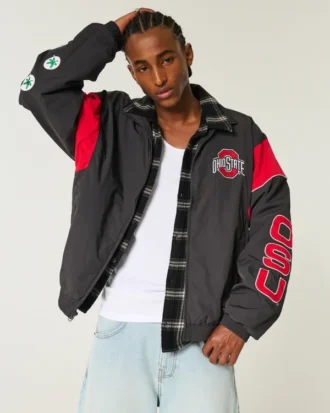Veste coupe-vent graphique Buckeyes de l&rsquo;université d&rsquo;État de l&rsquo;Ohio